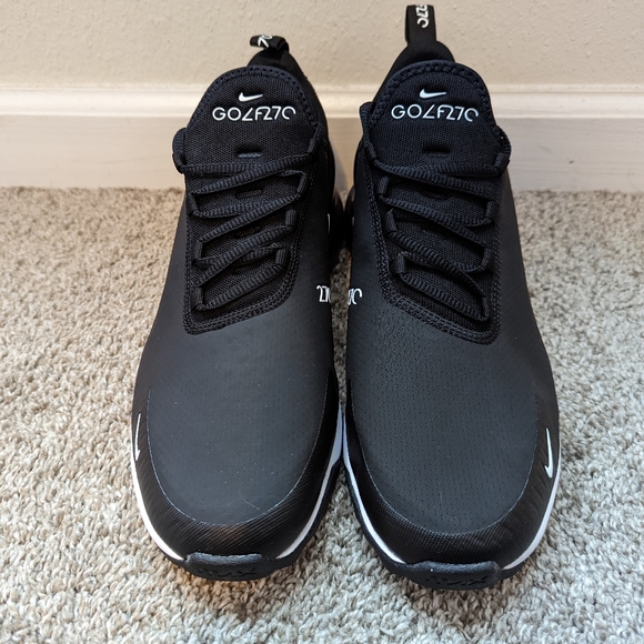 Nike Air Max 270 Golf Shoes Black White CK6483-001 Men’s New without box - Picture 3 of 8